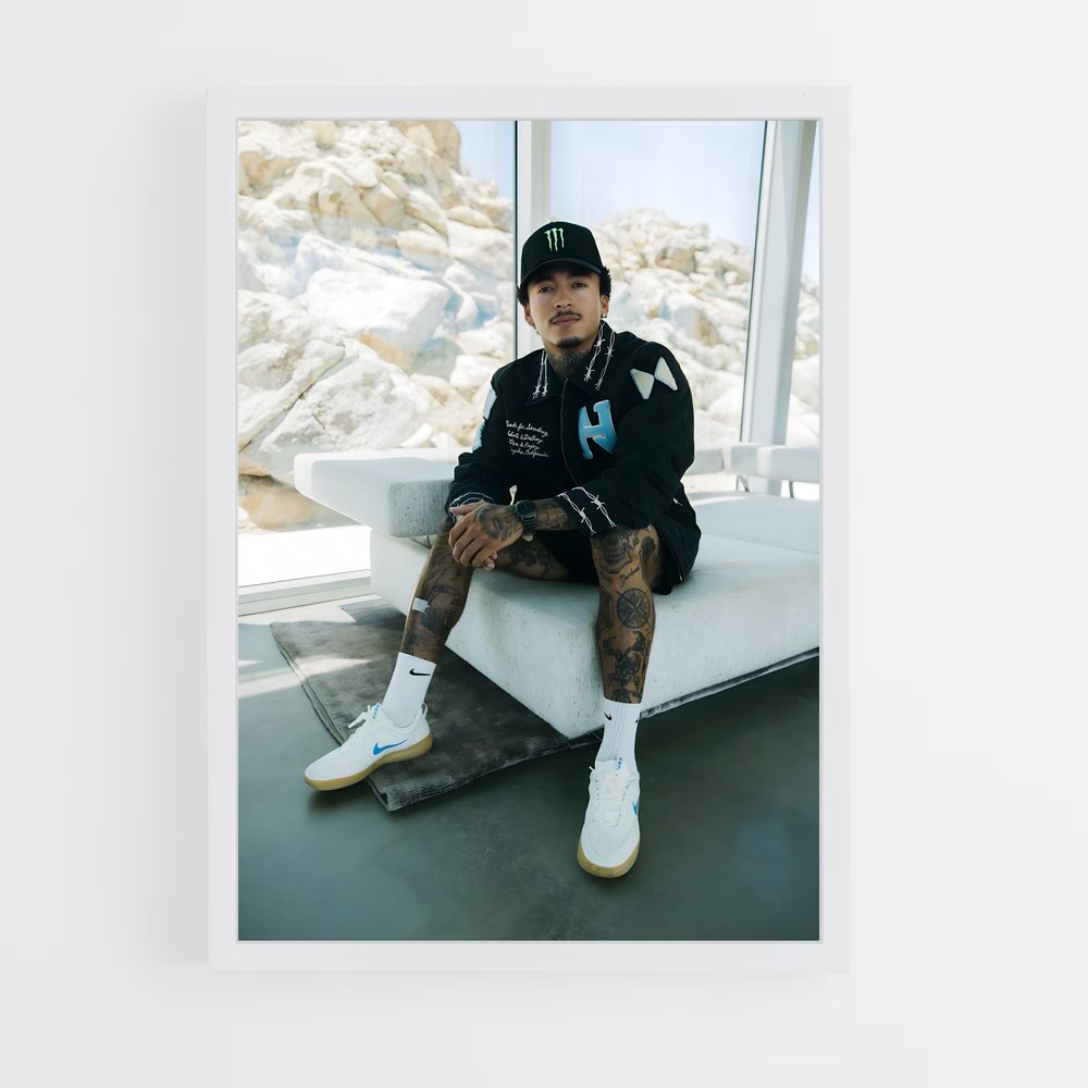 Poster Chill avec Nyjah – affiche Skateboard (vue 3)